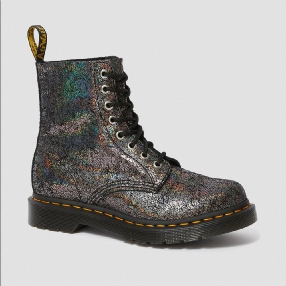 ISO Dr. Martens Pascal Iridescent Crackle Boots